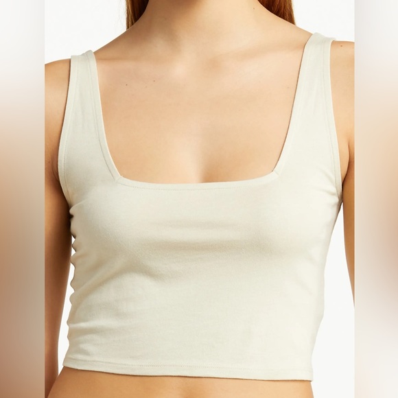 OPEN EDIT core sleep organic cotton & modal crop tank, XS - Picture 5 of 5